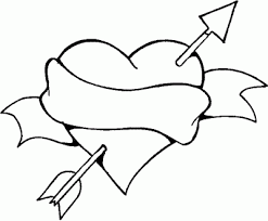 Dibujo De Corazon De San Valentin Dibujos Faciles De Amor Corazon Para Colorear Dibujos De Corazones
