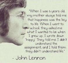 Happiness Is The Path Happy Friday Peace Joy And Love To You All Yogainspiration Yoga Yogi Yogaeve John Lennon Quotes Quote Of The Week Famous Quotes