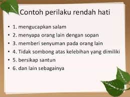 Rendah Hati Adalah Brainly