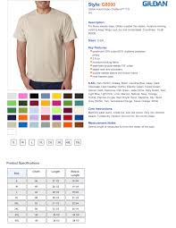 Gildan Youth Heavy Cotton 5 3 Oz T Shirt Size Chart Best