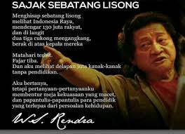 Peran Puisi Rendra Dalam Politik Watyutink