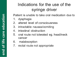 End Of Life Care Syringe Driver Ppt Download