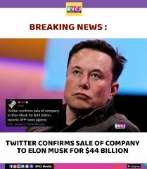 Elon Musk buys Twitter for $44Billion 😮 #elonmusk #rvcjinsta