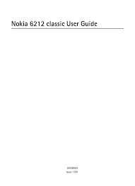 Nokia 6212 classic User Guide