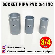 Berguna untuk mengatur aliran, dapat menutup dan menghentikan aliran pada saat perbaikan. Jual Sock Sambungan Pipa Pvc Ukuran 3i4 Inch Sok Sambungan Paralon Air Di Lapak Brunomas Bukalapak