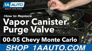 Cheap valves & parts, buy quality automobiles & motorcycles directly from china suppliers:12597567 purge solenoid canister plastic durable easy install vent control black car evap emission for chevy silverado enjoy free shipping worldwide! How To Replace Vapor Canister Purge Solenoid 00 05 Chevy Monte Carlo Youtube