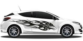 Aufkleber Fur Auto Mit Flammen Adler Im Race Look Auto Aufkleber Aufkleber Autos