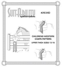 pdf childrens western chaps pattern