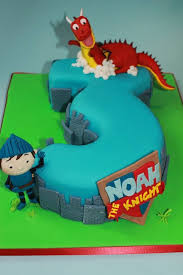 Mike The Knight Cake Kindergeburtstag Tortendeko Drachen Cupcakes