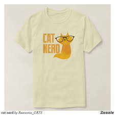 Cat Nerd T Shirt Zazzle Com In 2020 T Shirt Shirts Cats