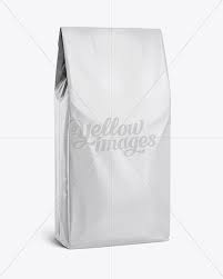 Glossy Paper Bag Mockup Halfside View In Bag Sack Mockups On Yellow Images Object Mockups Bag Mockup Glossy Paper Bags