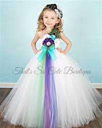 Flower Girl Tutu Dress Wedding Tutu Dress For Girls Tutu Dress For Pageant Flower Girl Dresses Tutu Peacock Flower Girl Dress Flower Girl Dresses