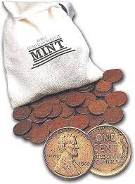 The large cents are dated 1857 and earlier and are much bigger and heavier than our current penny type, the small cent. Amazon Com 1 Full Pound Of Wheat Pennies Assortment 148 Unsearched Coins Toys Games