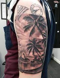 There is a lot more movement with this tattoo and a darker blue. 150 Tattoo Ideas For Beach Lovers Body Art Guru