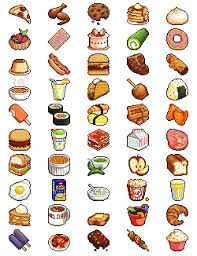 Imagen De Food And Cute Pixel Art Food Pixel Art Games Pixel Art Characters