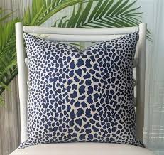 Check spelling or type a new query. P Kaufmann Blue Leopard Print Pillow Cover Navy Indigo Beige Cheetah Animal Pillow Cover Leopard Print Pillows Animal Print Pillows Printed Pillow