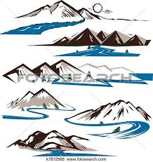 mountains and rivers clipart k7872585 mountain drawing drawings illustration