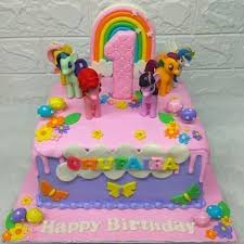 Walaupun nantinya beda hasil decor buttercream dengan decor fondant icing. 25 Kue Ultah Anak Kuda Poni Terbagus Lingkar Png