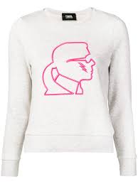 Black And White Lightning Bolt Sweater Karl Lagerfeld Lightning Bolt Sweatshirt Grey Sweater Design Grey Sweatshirt Sweatshirts