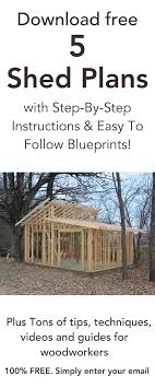 Download 5 Free Shed Plans Atelier De Menuiserie Cabane Jardin Plans D Abris