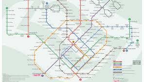 Train subway mrt lrt metro map kuala lumpur malaysia klang valley. Save On Travel Time And Burn Calories With New Mrt Map That Displays Walking Time Between Stations Coconuts Singapore