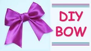 The size of the circle with roughly be the size of your finished bow. Diy Make Simple Easy Bow Of Satin Ribbons How To Make A Ribbon Bow Julia Diy Beauty And Easy Youtube
