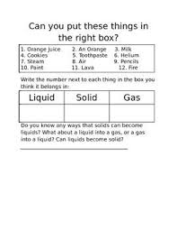States Of Matter Worksheet States Of Matter Worksheet States Of Matter Matter Worksheets