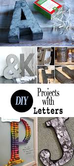 If your letters will spell out the name of a friend or family member, use paper themed after them, like music notes if your friend is a piano player. Using Letters For Decorating Ideas Diy Projects The Budget Decorator
