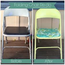 Diy Metal Folding Chair Re Do Metal Folding Chairs Folding Chair Folding Chair Makeover