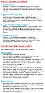 Program kolej vokasional ambilan januari 2020. Kolej Vokasional Pasir Puteh Kelantan Kursus Ditawarkan