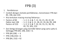 Pangkat terendah untuk faktor prima 2 adalah 1, yaitu 2. Ppt Fpb Dan Kpk Powerpoint Presentation Free Download Id 3300496