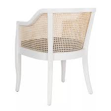 Rina Dining Chair Safavieh In 2020 Cane Dining Chairs White Dining Chairs Woven Dining Chairs