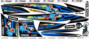 Jasa pemasangan motor vega zr. Jual Striping Yamaha Vega Zr Nano Sonic Biru Lis Variasi Bishop Sticker Di Lapak Bishop Bukalapak