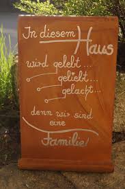 Edelrost Tafel In Diesem Haus Spruch Garten Metall Tafel Rost Schild Text Deko Garten Terrasse Dekoration Gartenfig Spruche Garten Edelrost Wandschmuck