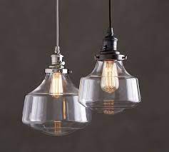 Pb Classic Schoolhouse Glass Pendant Pottery Barn Pottery Barn Pendant Lights Glass Pendant Light Pendant Lighting