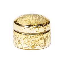Refer a friend and save. Closeout Vintage Mercury Glass Trinket Box 2 75 Inch Gold Round Design Trinket Box Luna Bazaar Boho Vintage Style Decor