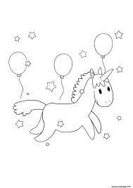 Bandes dessinées sur cultura : Coloriage Licorne Avec Des Ballons Anniversaire Dessin Licorne A Imprimer