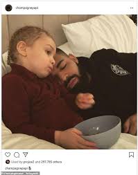 Drake's son adonis graham (brussaux) | before they were born subscribe: Drake Snuggles Up To His Three Year Old Son Adonis As He Rests His Head On His Shoulder Fr24 News English