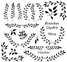 Black And White Wreath Graphic Digital Branches Clipart Laurel Wreath Digital Wreath Laurel Clipart Black Wreath Laurel Wreaths Frames Personal And C Frame Wreath Black Wreath Clip Art