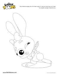 A ball for entry level artists. Dotty And Her Little Carrot The Littletoons Coloring Page For Kids Download And Print