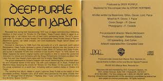This band definitely doesn't get enough credit, but i guess if you're reading this, you probably know more than just 'alright fire and water have made you their daughter you've got what it takes to make a poor man's heart break poor man's heart break. Deep Purple Made In Japan Blu Ray