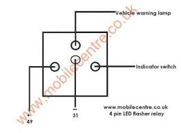 12v relay switch wiring diagram; Led Indicator Flasher Relay 12 Volt 4 Pin 30w Mobile Centre