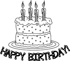 Birthday Candles Clipart Black And White Collectin Of Birthday Cake Coloring Pages To Print Birthday Coloring Pages Happy Birthday Coloring Pages Cake Drawing