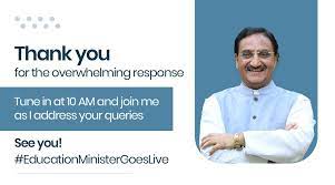 Exams to be held on reduced syllabus and will have internal choices. Dr Ramesh Pokhriyal Nishank On Twitter Dear Students I Will Be Addressing Your Concerns Related To Upcoming Competitive And Board Exams At 10 Am Today On My Twitter Fb Pages Looking Forward To