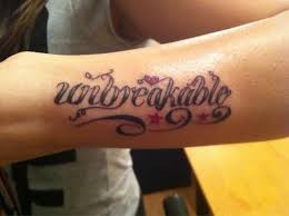 We always seek out and use Chantell Ø¹Ù„Ù‰ ØªÙˆÙŠØªØ± My New Tattoo Unbreakable It S Actually A Lot Smaller Than What It Looks In Pic Down The Side Of My Arm Stillsore Http T Co Cm5hpkgk