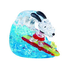This sleek, translucent, crystalline puzzle has 43 unique interlocking pieces. Bepuzzled Original Snoopy Surf 3d Crystal Puzzle Walmart Com Walmart Com
