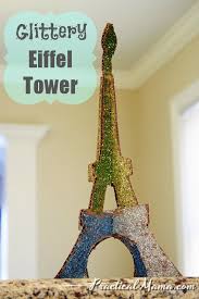 Arts Crafts Glittery Eiffel Tower Eiffel Tower Craft Eiffel Tower Crafts For Kids