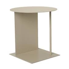 A Minimalist Expression With Asymmetry And Geometric Shapes Place Side Table Design By Ferm Living Side Table Design Table Design Ferm Living