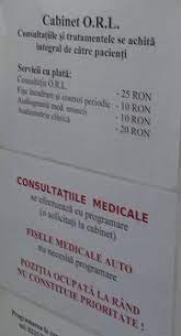 Informatii financiare şi fiscale status la data 31/12/2015: Cat Costa O Consultatie Orl Alecia Ro