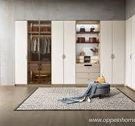Modern Melamine White Custom Designer Wardrobes for Bedroom ...